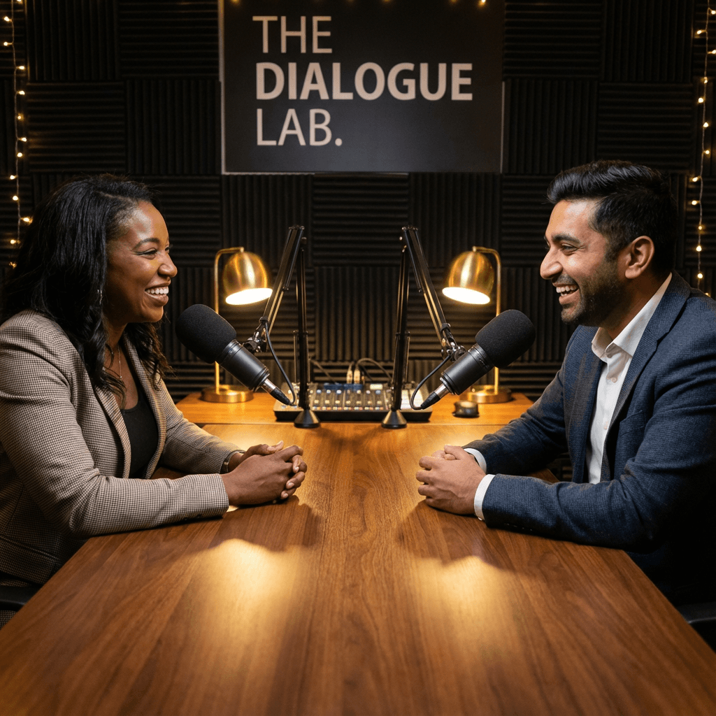 Professional podcast interview